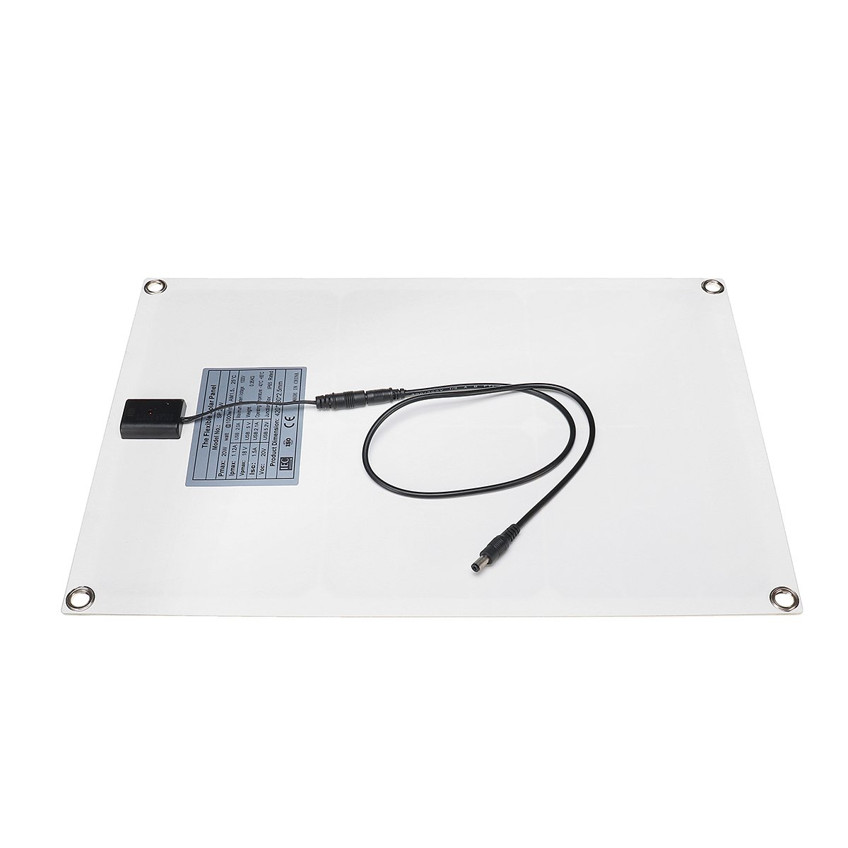 20W 430*280*2.5mm Monocrystalline Solar Panel with 18V DC Plug & 5V USB Output High Efficiency & Light Weight 8 20W 430*280*2.5mm Monocrystalline Solar Panel with 18V DC Plug & 5V USB Output High Efficiency & Light Weight - Image 8