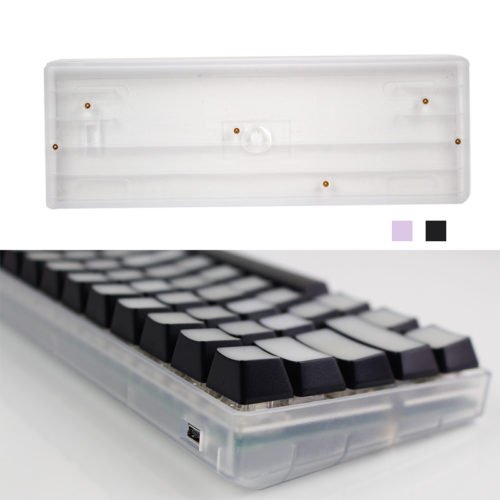 DIY 60% Mechanical Keyboard Case Universal Customized Plastic Shell Base for GH60 Poker2 1