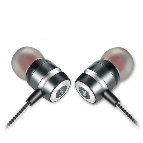 3.5mm Stereo Audio In-Ear Wire-Control Metal Earphone With Microphone Mic for Computer Game 3