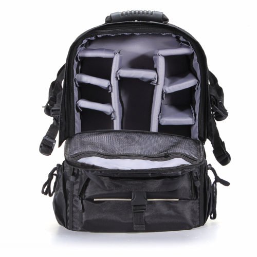 Waterproof Nylon Camera Backpack Bag With Rain Cover For Canon Nikon 4
