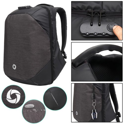 YINGNUO BO-08 Waterproof Shockproof Pickproof Lock Camera Tripod Laptop Storage Bag Backpack 3