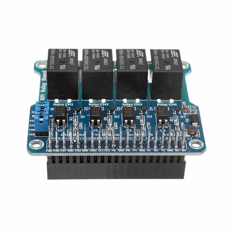4 Channel 5A 250V AC/30V DC Compatible 40Pin Relay Board For Raspberry Pi A+/B+/2B/3B 6 4 Channel 5A 250V AC/30V DC Compatible 40Pin Relay Board For Raspberry Pi A+/B+/2B/3B - Image 6