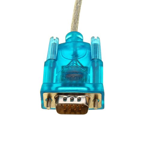 5Pcs Translucent USB To RS232 Serial 9 Pin Converter Cable Adapter 4