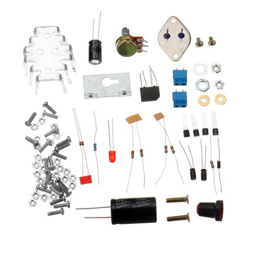 DIY 3DD15 Adjustable Regulated Power Supply Module Kit Output Short Circuit Protection Series 11