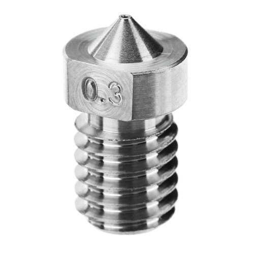 0.3mm/0.4mm/0.6mm/0.8mm/1.0mm Titanium Alloy M6 Thread Nozzle for 3D Printer 2