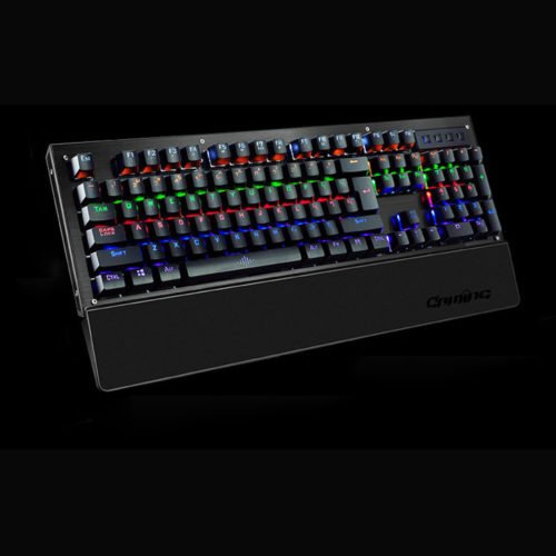 104 Keys Blue Switch USB Wired Backlit Mechanical Computer Gaming Keyboard 2
