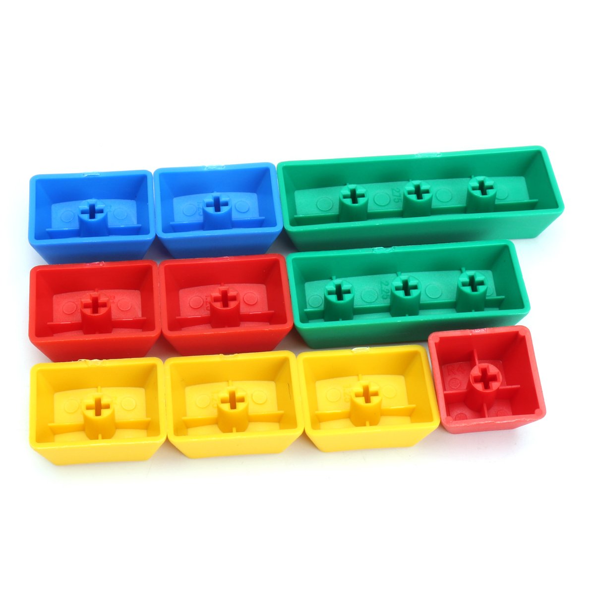 10Pcs RGBY ANSI PBT Thick Keycap Key Caps for Mechanical Gaming Keyboard 6 10Pcs RGBY ANSI PBT Thick Keycap Key Caps for Mechanical Gaming Keyboard - Image 6