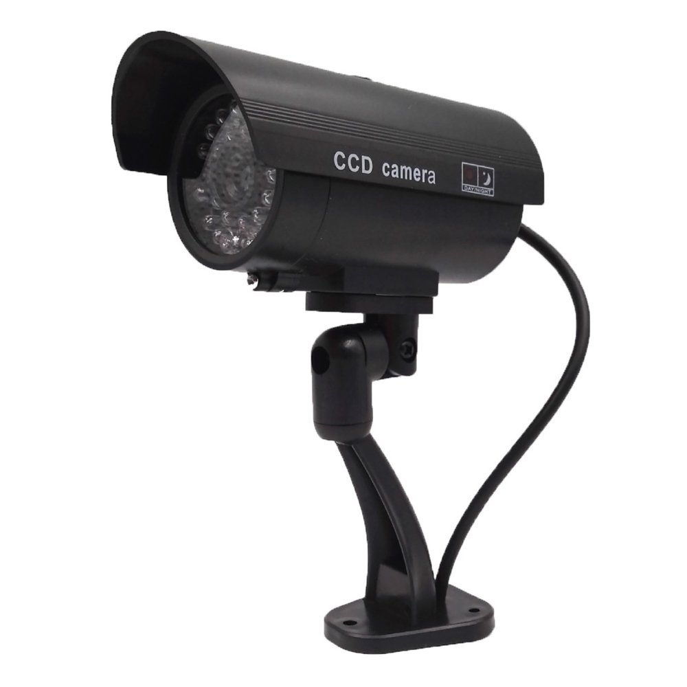Waterproof Dummy CCTV CCD Bullet Camera with Flashing LED Light Outdoor Fake Simulation Camera 2