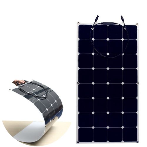 18V 100W Semi Flexible Monocrystalline Solar Panel Battery RV Photoelectricity 3