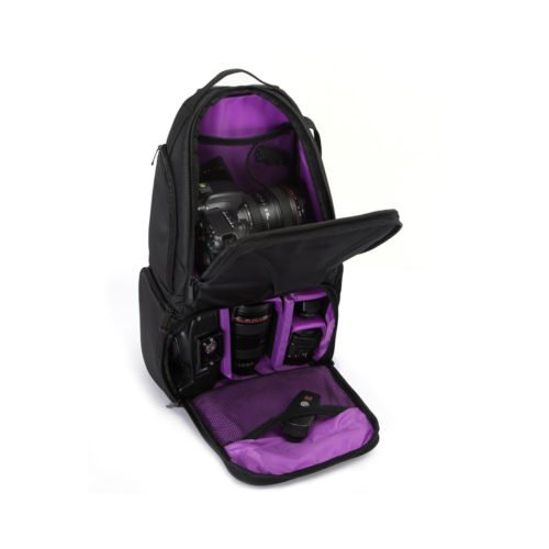 HUWANG 7495 Multi-functional Waterproof Large Capacity Triangular DSLR Camera Bag Case Backpack 8