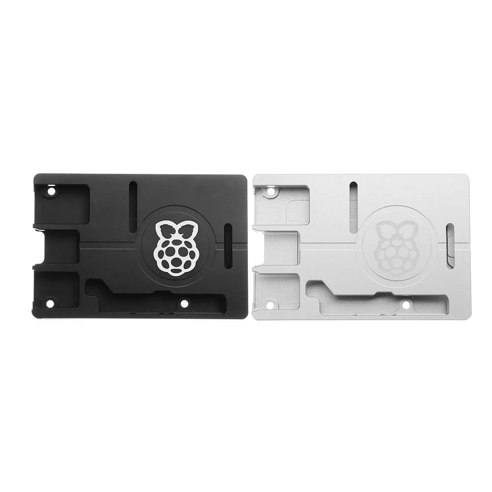 Ultra-thin Aluminum Alloy CNC Case Portable Box Support GPIO Ribbon Cable For Raspberry Pi 3 Model B+(Plus) 1