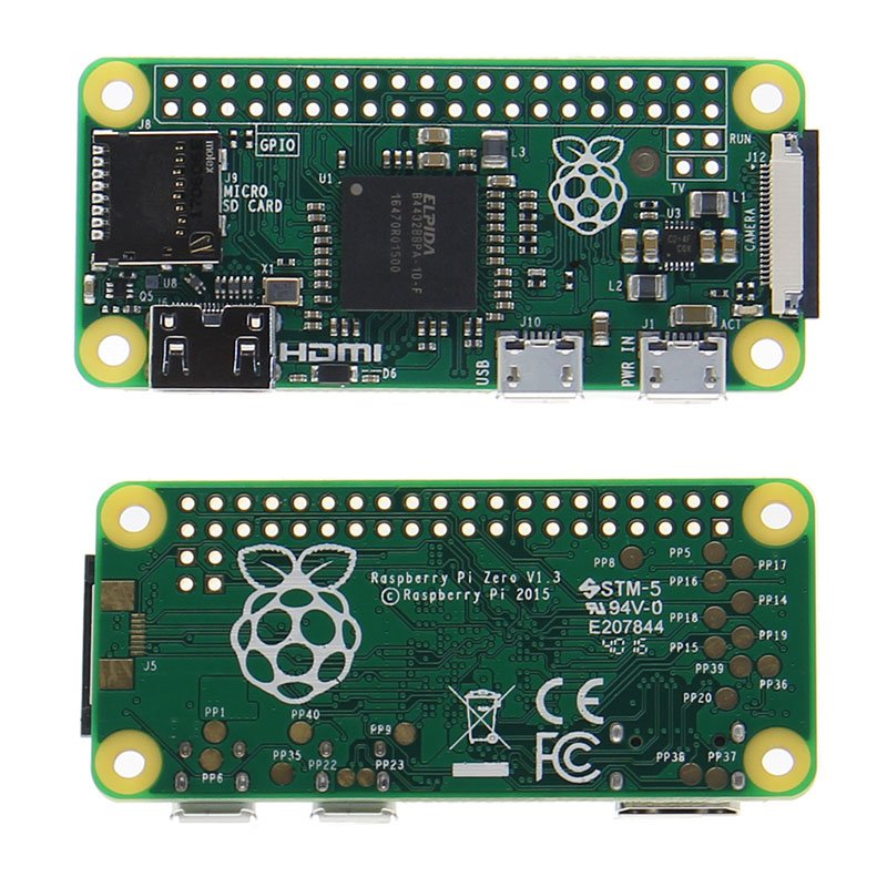 Raspberry Pi Zero 512MB RAM 1GHz Single-Core CPU Support Micro USB Power and Micro Sd Card with NOOBS 1