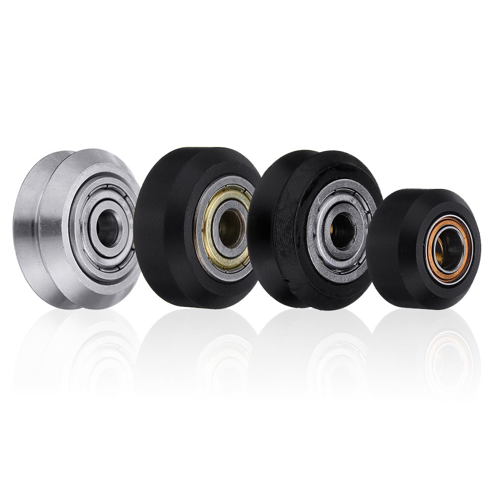 Flat / V Type Plastic/Stainless Steel Pulley Concave Idler Gear With Bearing for 3D Printer 1 Flat / V Type Plastic/Stainless Steel Pulley Concave Idler Gear With Bearing for 3D Printer