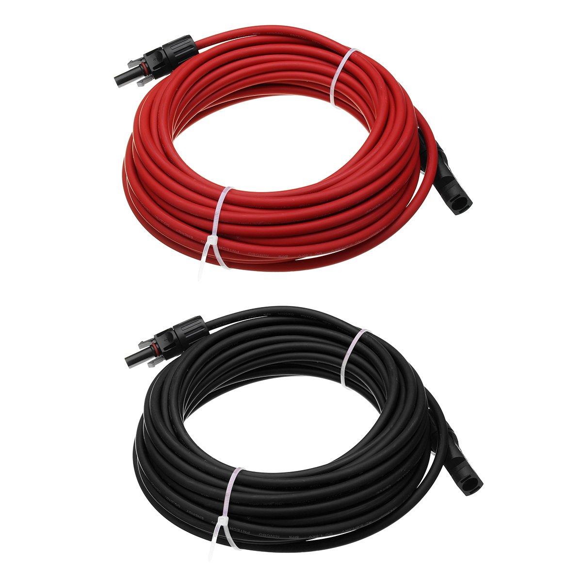 Black/Red 10M 12AWG Solar Panel Extension Cable Wire With MC4 Connector 1