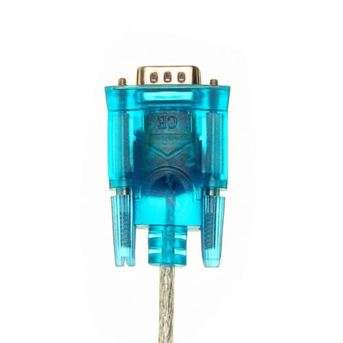5Pcs Translucent USB To RS232 Serial 9 Pin Converter Cable Adapter 5
