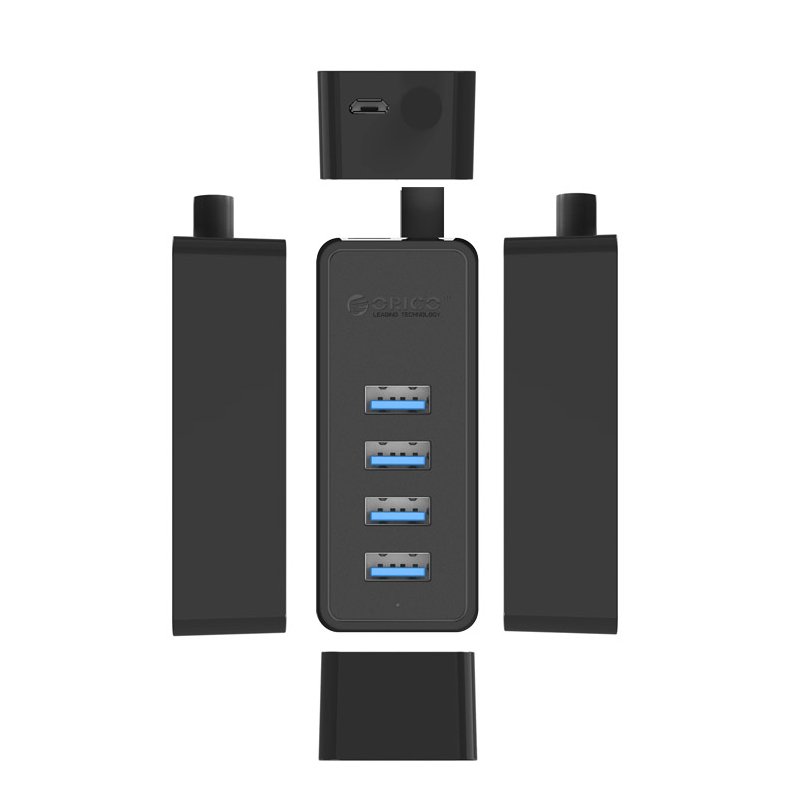 Orico W5P-U3 4 Ports USB 3.0 Desktop Hub Supports OTG Function with 5V Micro USB Power Port 7 Orico W5P-U3 4 Ports USB 3.0 Desktop Hub Supports OTG Function with 5V Micro USB Power Port - Image 7