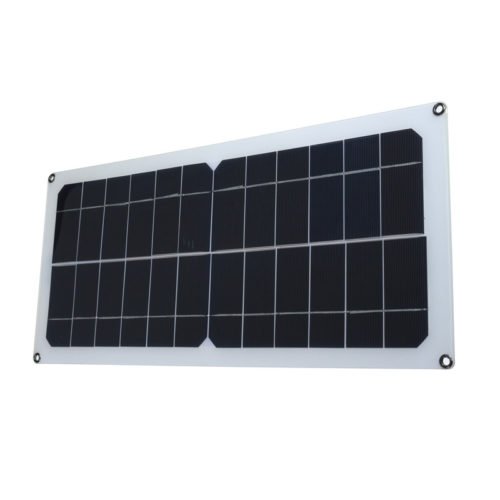 SP-10W 420*190*2.5mm Flexible Monocrystalline Solar Panel with Rear Junction Box/USB Cable 3