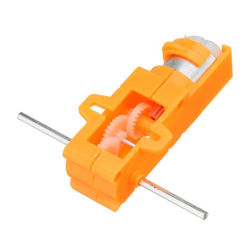 1:28 Transparent/Blue/Orange Hexagonal Axis 130 Motor Gearbox for DIY Chassis Car Model 6