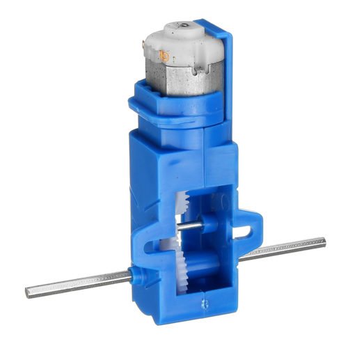 1:28 Transparent/Blue/Orange Hexagonal Axis 130 Motor Gearbox for DIY Chassis Car Model 10