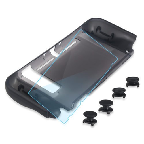 Protective Case Thumbstick Covers Screen Protective Film for Nintendo Switch Game Console 6