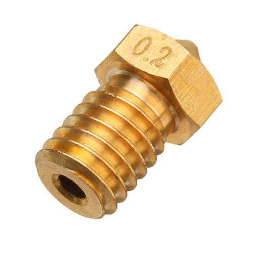 TRONXY® V6 0.2/0.3/0.4/0.5/0.6/0.8mm M6 Thread Brass Extruder Nozzle For 3D Printer Parts 5