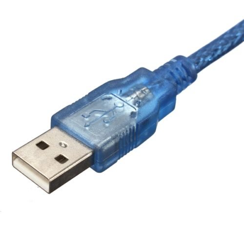 10pcs 30CM Blue Male USB 2.0A To Mini Male USB B Cable For Arduino 4