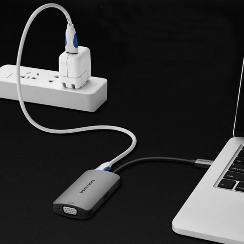 Vention CGJHA USB C to USB3.0 VGA With PD Charging Port Type C 3.1 to USB Hub Type-c Video Adapter 3