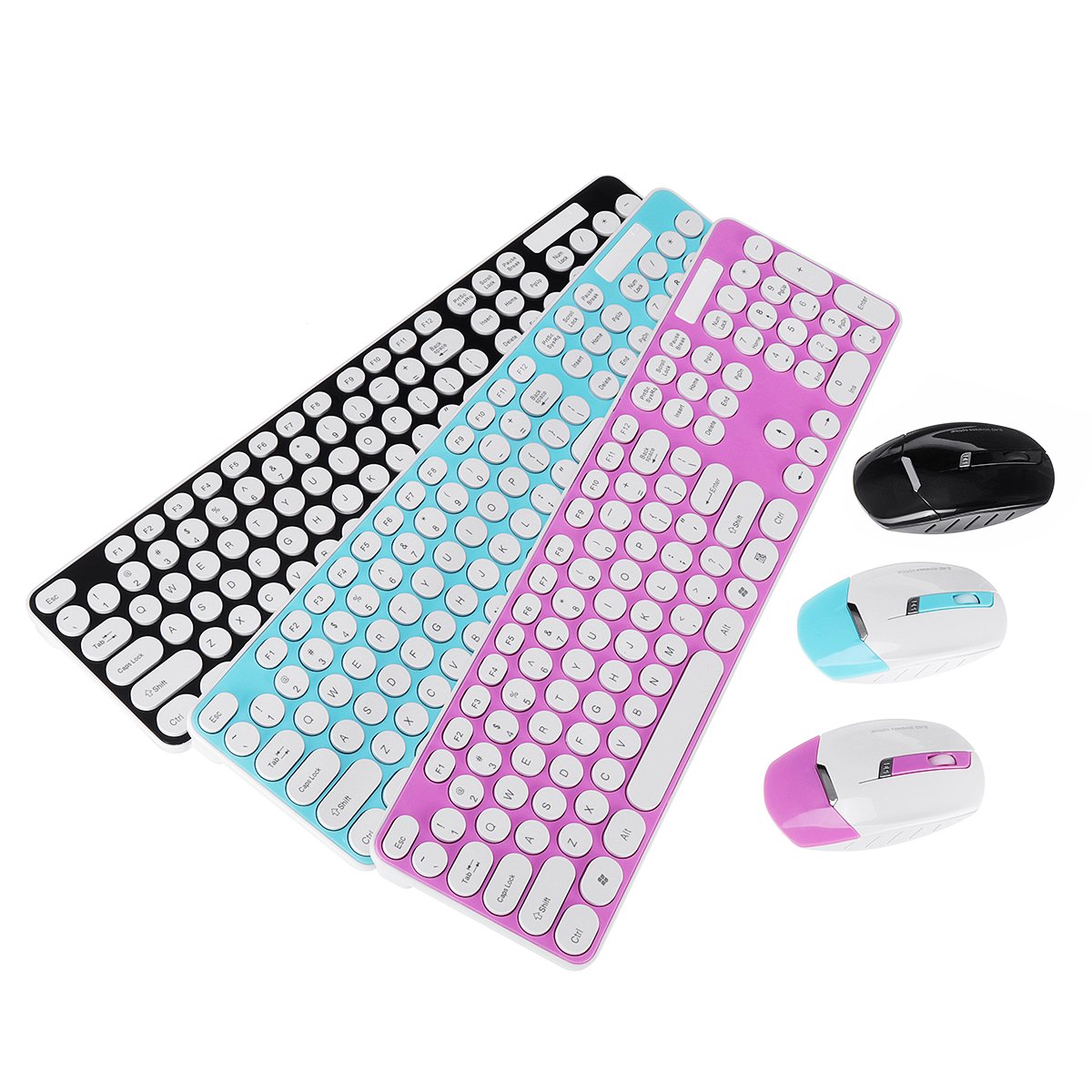 Ultra Thin Mute 2.4GHz Wireless 101 Keys Keyboard and 1600DPI Mouse Combo Set for Desktop Laptop 3 Ultra Thin Mute 2.4GHz Wireless 101 Keys Keyboard and 1600DPI Mouse Combo Set for Desktop Laptop - Image 3