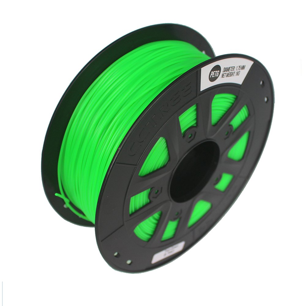 CCTREE® 1.75mm 1KG/Roll Black/White/Blue/Red/Green/Transparent PETG Filament for Creality CR-10/CR10S/Ender 3/Tevo/Anet 3D Printer 3 CCTREE® 1.75mm 1KG/Roll Black/White/Blue/Red/Green/Transparent PETG Filament for Creality CR-10/CR10S/Ender 3/Tevo/Anet 3D Printer - Image 3