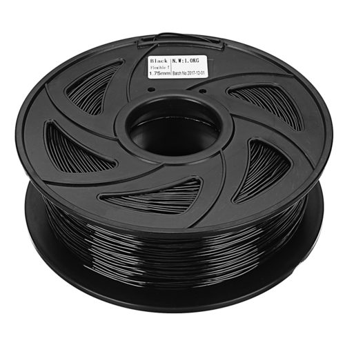 Creality 3D® 1.75mm 1KG/roll Black Color TPU Flexible Filament For 3D Printer/3D Pen/Reprap/Makerbot 2
