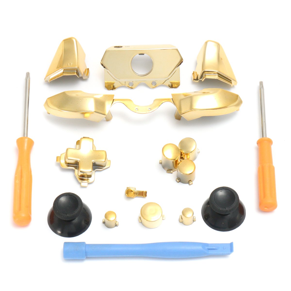 Replacement Chrome Controller Bumper Trigger Buttons For Xbox One Elite W/ Tools 1