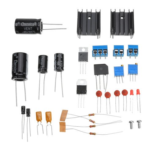 5pcs DIY LM317+LM337 Negative Dual Power Adjustable Kit Power Supply Module Board Electronic Component 3