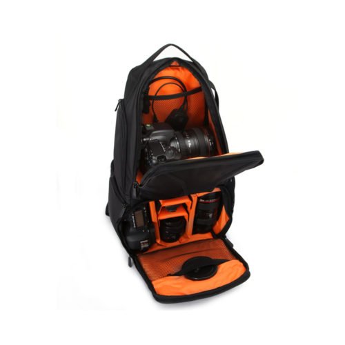 HUWANG 7495 Multi-functional Waterproof Large Capacity Triangular DSLR Camera Bag Case Backpack 7