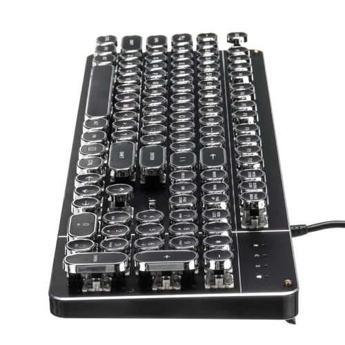 104Key RGB Mechanical Gaming Keyboard Retro Backlit Black shaft Gaming Keyboard 6