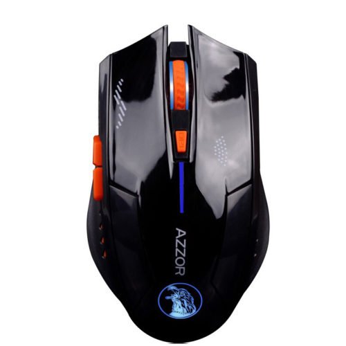 Azzor Wireless 2400DPI 2.4GHz Silence Ergonomic Laser Gaming Rechargeable Mouse 3