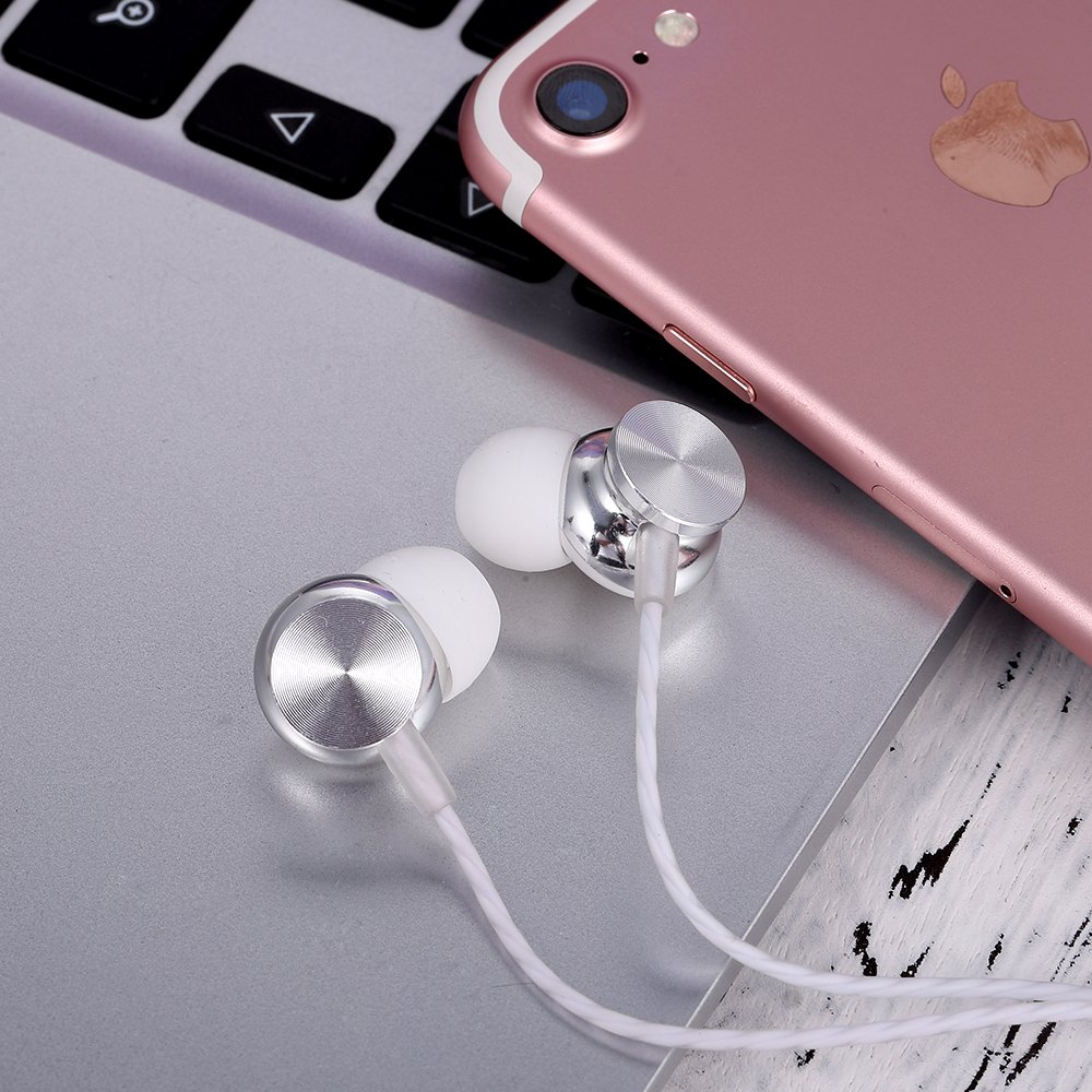 JIEX X300 3.5mm Wire-Control In-Ear Deep Bass Metal Earphone with Microphone 5 JIEX X300 3.5mm Wire-Control In-Ear Deep Bass Metal Earphone with Microphone - Image 5