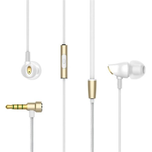 Rock Space Zircon Stereo Heavy Bass Earphone Headphone With Mic Wired Control for iPhone Xiaomi 6