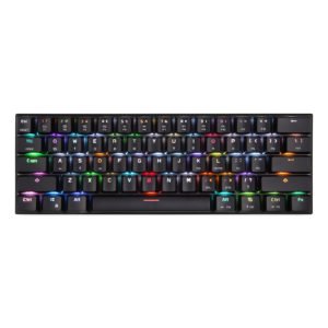 Motospeed CK62 Bluetooth Wireless USB Dual-Mode OUTEMU Mechanical Keyboard 61 Keys RGB LED Backlit