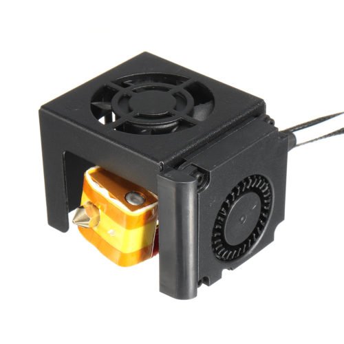 3D Printer Parts 0.4mm Nozzle Hot End Extruder Kits With Cooling Fan For Creality CR-10 8