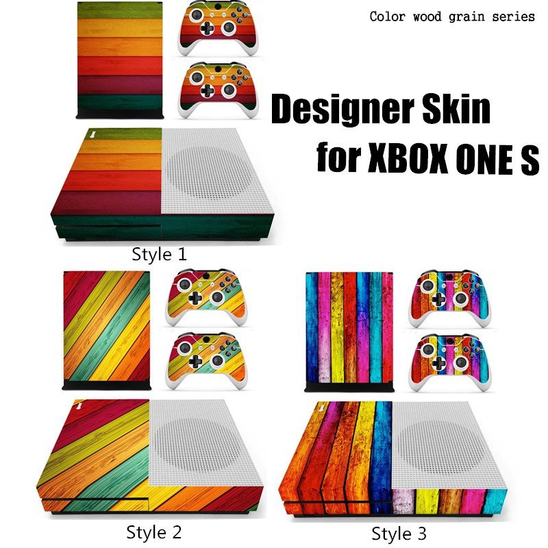 Designer Skin for XBOX ONE S Gaming Console + 2 Controller Sticker Decal 2