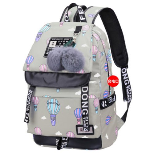 2018 Mochila Emoji Geometric Backpack Portable Backpack Laptop Bag 2
