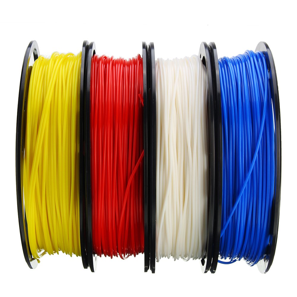 CCTREE® Blue+White+Yellow+Red Color 200g/Roll 1.75mm PLA Filament Kit for 3D Printer Reprap 2 CCTREE® Blue+White+Yellow+Red Color 200g/Roll 1.75mm PLA Filament Kit for 3D Printer Reprap - Image 2
