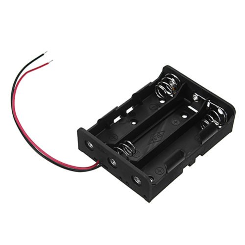5pcs DC 11.1V 3 Slot 3 Series 18650 Battery Holder High Quality Battery Box Battery Case With 2 Leads And Spring CE RoHS Certification 3