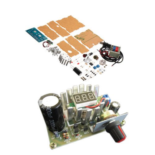 DIY 3DD15 Adjustable Regulated Power Supply Module Kit Output Short Circuit Protection Series 1