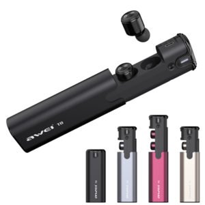 [Truly Wireless] AWEI T8 Mini Stereo Heavy Bass Bluetooth Earphones With Charger Box Power Bank