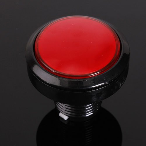 5Pcs Red 45mm Arcade Video Game Big Round Push Button LED Lighted Illuminated Lamp 2