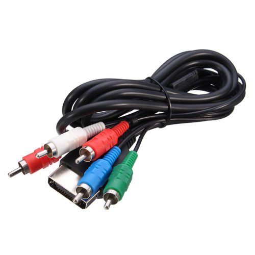 HD TV Component Composite 5 RCA AC Stereo Sound Audio Video Cable Cord for XBOX 4