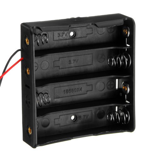 3pcs Plastic Battery Storage Case Box Battery Holder For 4 x 18650 Battery 6
