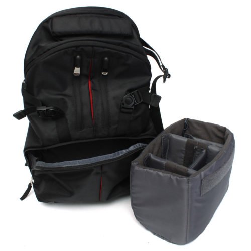 Nylon Waterproof Shockproof Camera Laptop Bag Lens Case Backpack For Canon Nikon SLR DSLR Camera 3