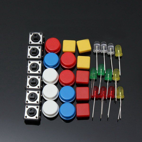 3Pcs Electronic Parts Component Resistors Switch Button Kit For Arduino 2 3Pcs Electronic Parts Component Resistors Switch Button Kit For Arduino - Image 2